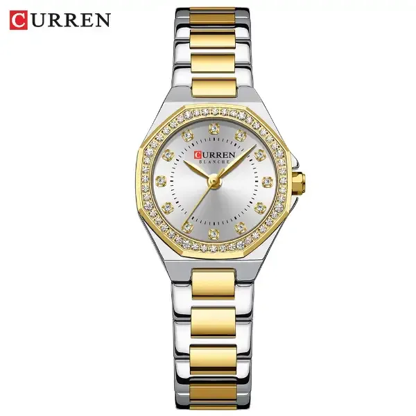 Curren 9100 Gold white