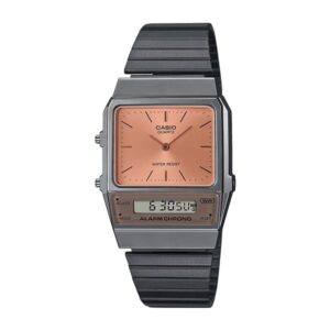 Casio AQ-800ECGG-4ADF Vintage Dual Time Gray Chain Watch