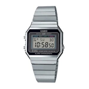 Casio A700W-1ADF Vintage Super Slim Digital Chain Watch