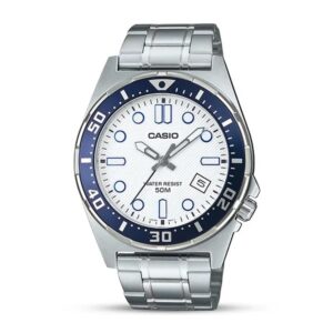 Casio Enticer MTD-135D-7AV White Dial Men's Watch