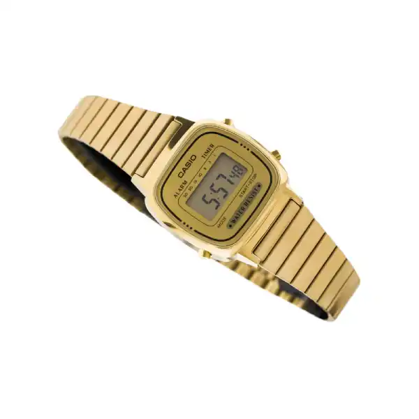 Casio LA670WGA-9 Vintage Digital Golden Ladies Watch