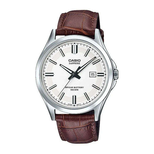 Casio MTS-100L-7AVDF Leather Belt Watch