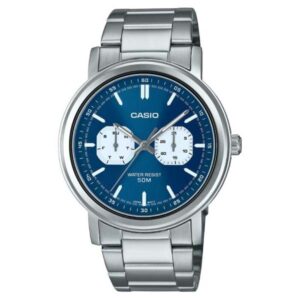 Casio MTP-E335D-2E1VDF Blue Dial Stainless Steel Men Watch
