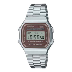 Casio A168WA-5AYDF Vintage Illuminator Digital Chain Watch