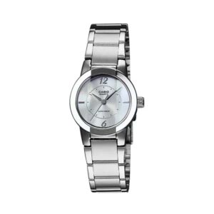 Casio LTP-1230D-7CDF Enticer Ladies Silver Chain Watch