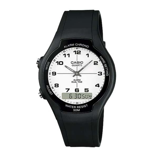Casio AW-90H-7BVDF Dual Time Unisex Watch