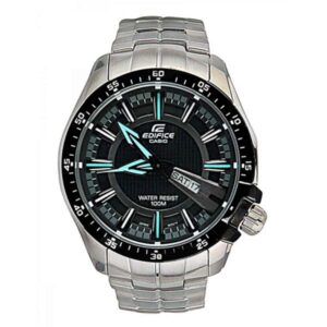 Casio Edifice EF-130D-1A2V Day Date Chain Watch