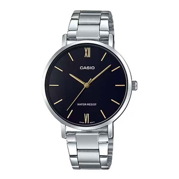 Casio LTP-VT01D-1BUDF Ladies Chain Watch