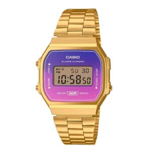 Casio A168WERG-2ADF Digital Golden Chain Watch