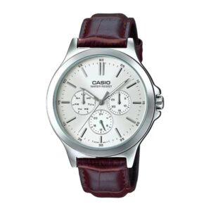 Casio MTP-V300L-7AUDF Enticer Multifunction Silver Belt Watch