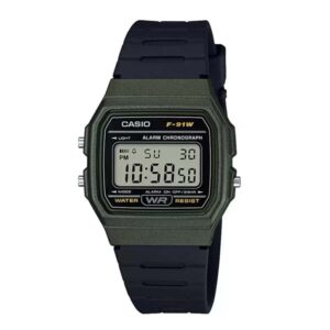 Casio F-91WM-3ADF Vintage Digital Resin Belt Watch
