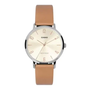 Casio LTP-VT01L-5BUDF Leather Analog Watch for Women