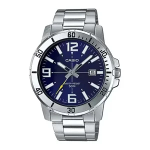 Casio MTP-VD01D-2BVUDF Enticer Date Chain Watch