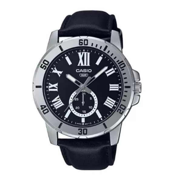 Casio MTP-VD200L-1BUDF Analog Leather Strap Men’s Watch