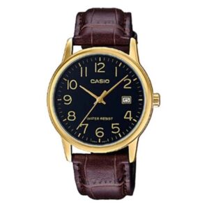 Casio MTP-V002GL-1BUDF Classic Date Golden Belt Watch