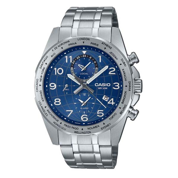 Casio MTP-W500D-2AVDF Analog Stainless Steel Men’s Watch