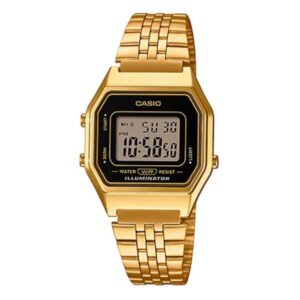 Casio LA680WGA-1DF Classic Digital Golden Ladies Chain Watch
