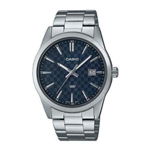 Casio MTP-VD03D-2AUDF Analog Stainless Steel Blue Dial Men's Watch