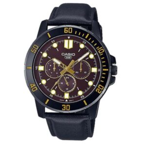 Casio MTP-VD300BL-5EUDF Enticer Multifunction Black Belt Watch