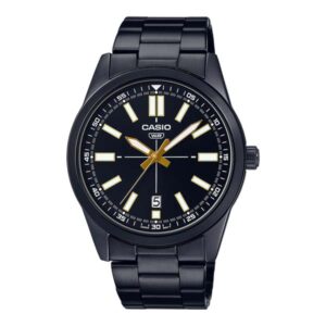 Casio MTP-VD02B-1E Black Stainless Steel Watch