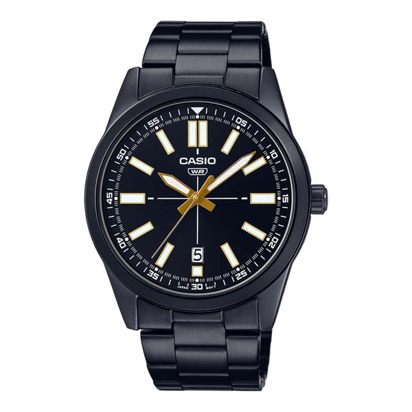 Casio MTP-VD02B-1E Black Stainless Steel Watch