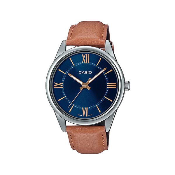 Casio MTP-V005L-2B5UDF Analog Leather Men's Watch