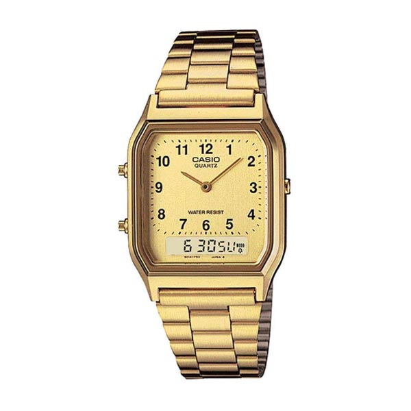 Casio Vintage AQ-230GA-9B Gold Plated Watch Unisex