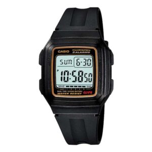 Casio F-201WA-9A Dual Time Fiber Belt Watch