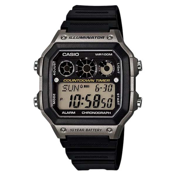 Casio AE-1300WH-8AV World Time Fiber Belt Watch