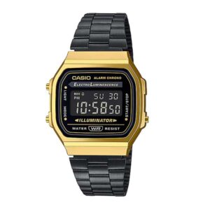 Casio A168WEGB-1BDF Vintage Series Digital Black Dial Unisex's Watch