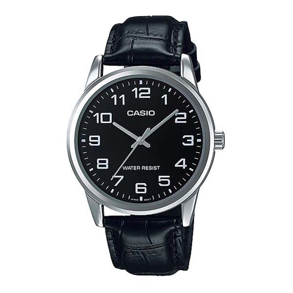 Casio (MTP-V001L-1B) Leather Watch For Men 1