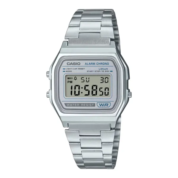Casio A158WEA 7 Vintage Digital Chain Watch