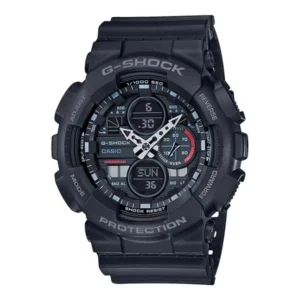 Casio G Shock GA 140 1A1DR Analogue Digital Black Strap Watch