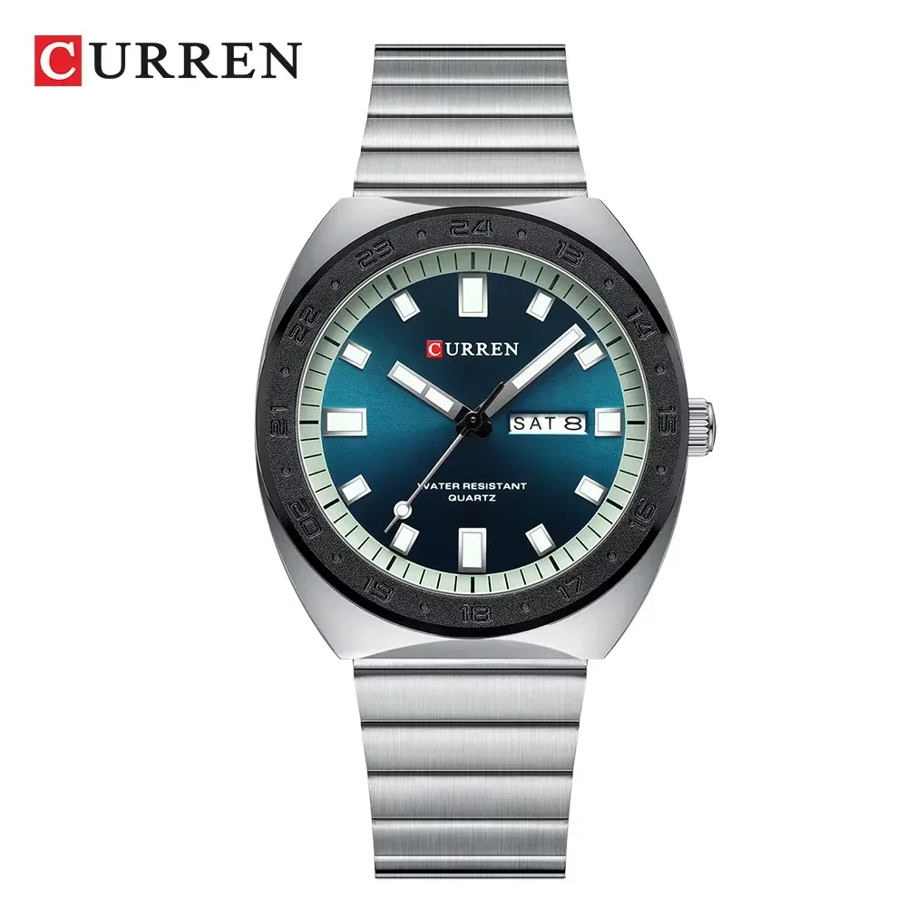 Curren 8473 silver blue