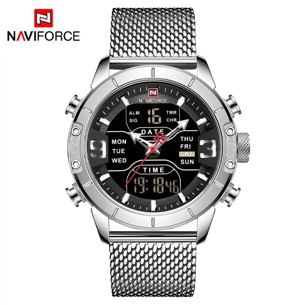 NAVIFORCE NF9153S Dual Display Waterproof Sports Men's Watch