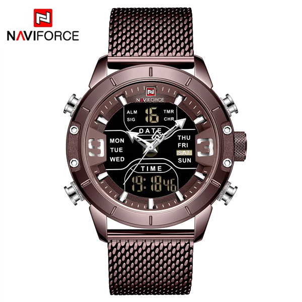 NAVIFORCE NF9153S Dual Display Waterproof Sports Men's Watch
