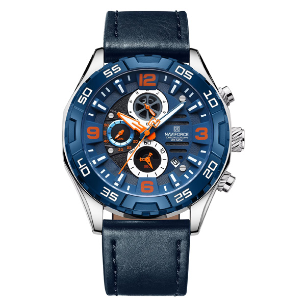 Naviforce NF8043 Multifunctional Stainless Steel Men Watch