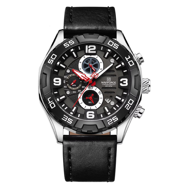 Naviforce NF8043 Multifunctional Stainless Steel Men Watch