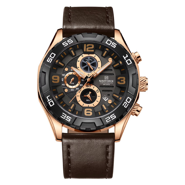 Naviforce NF8043 Multifunctional Stainless Steel Men Watch