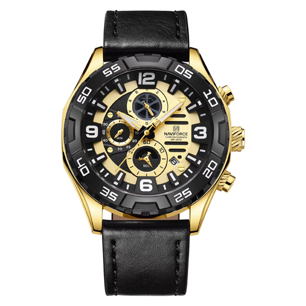 Naviforce NF8043 Multifunctional Stainless Steel Men Watch