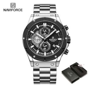 Naviforce 8026 Chronograph Stainless Steel Watch