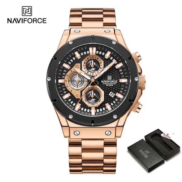Naviforce 8026 Chronograph Stainless Steel Watch