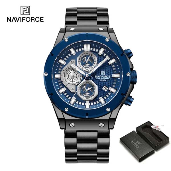 Naviforce 8026 Chronograph Stainless Steel Watch