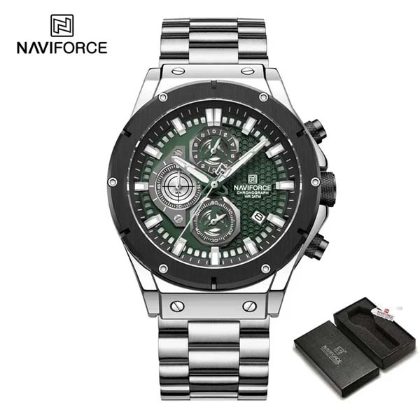 Naviforce 8026 Chronograph Stainless Steel Watch
