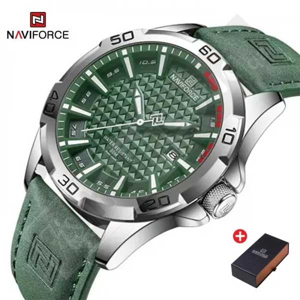 NAVIFORCE 8023 Men's Leather Watch