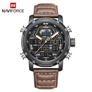 NAVIFORCE 9160 PU Leather Watch