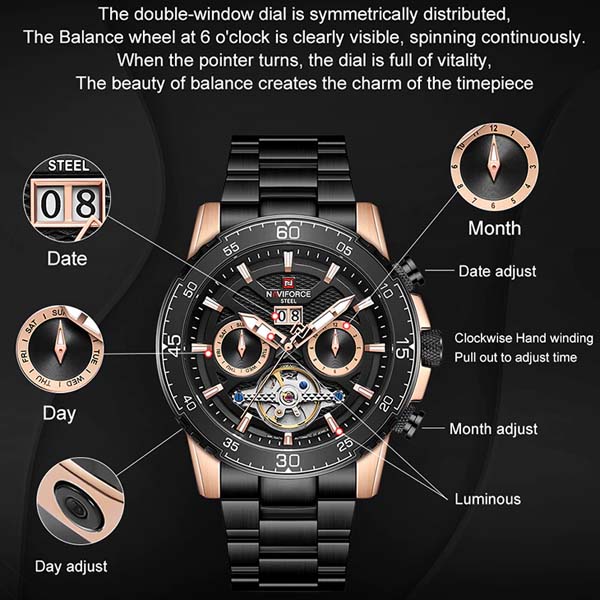 NAVIFORCE NF1001 Luxury Mechanical Watch