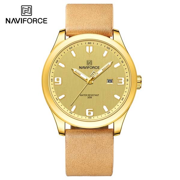 Naviforce NF8024 Luxury Leather Mens Watches