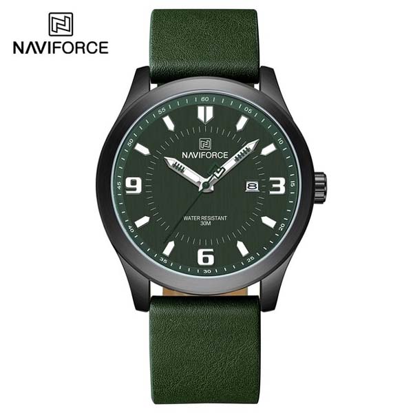 Naviforce NF8024 Luxury Leather Mens Watches