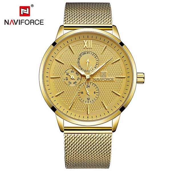 Naviforce NF3003 Mesh Stainless Steel Quartz Watch